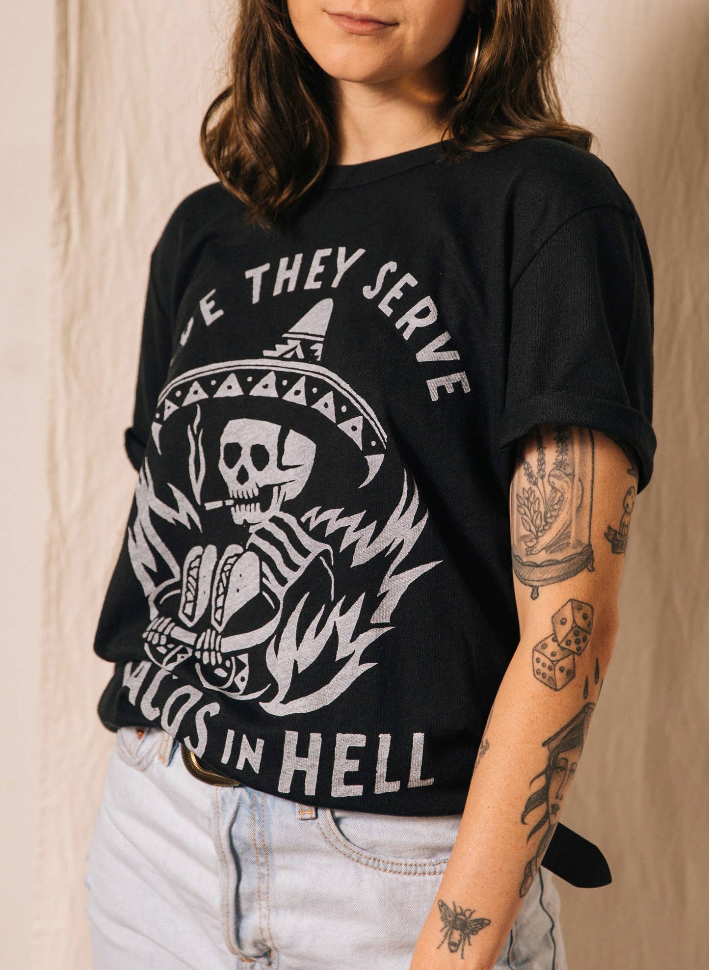 Hope They Serve Tacos In Hell Tee - Unisex - November Moon