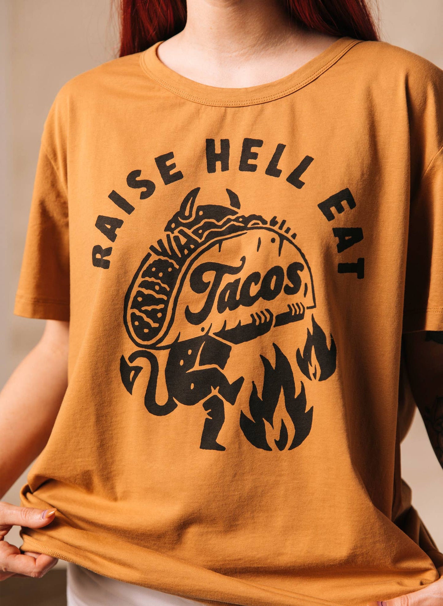 Raise Hell Eat Tacos Tee - Unisex - November Moon