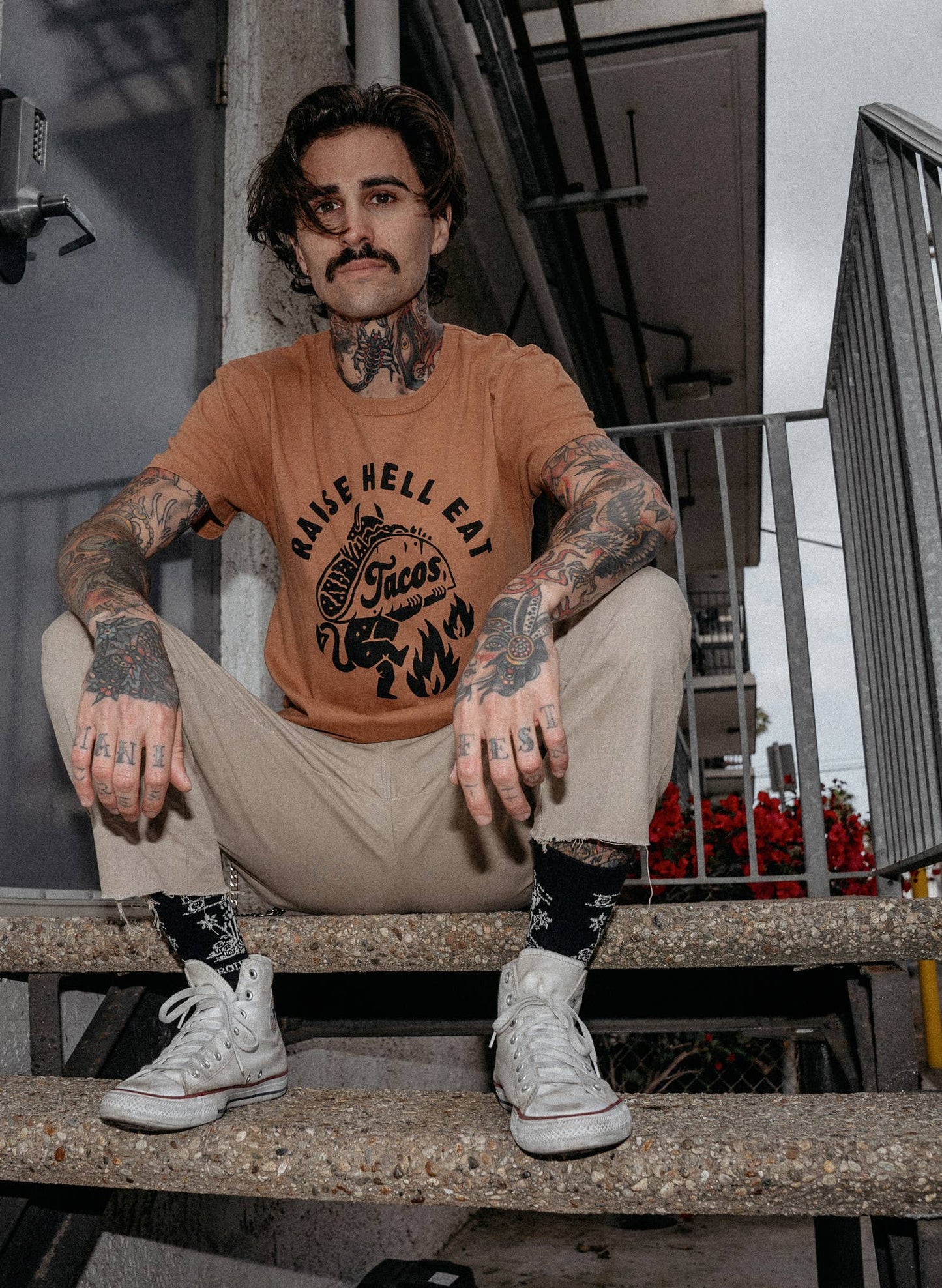 Raise Hell Eat Tacos Tee - Unisex - November Moon