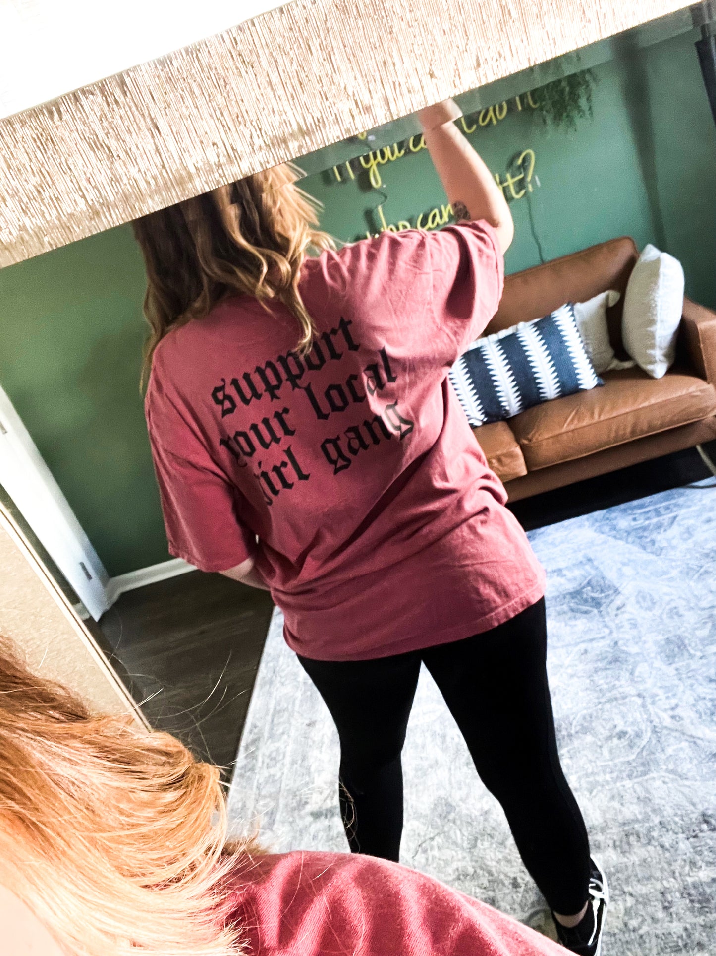Support Your Local Girl Gang Tee - Crimson