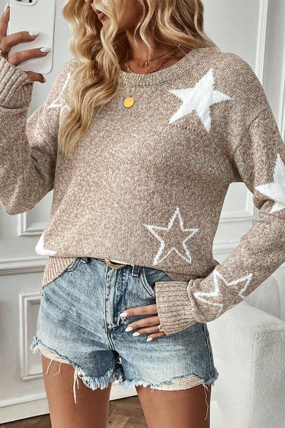 Starry Knit Sweater