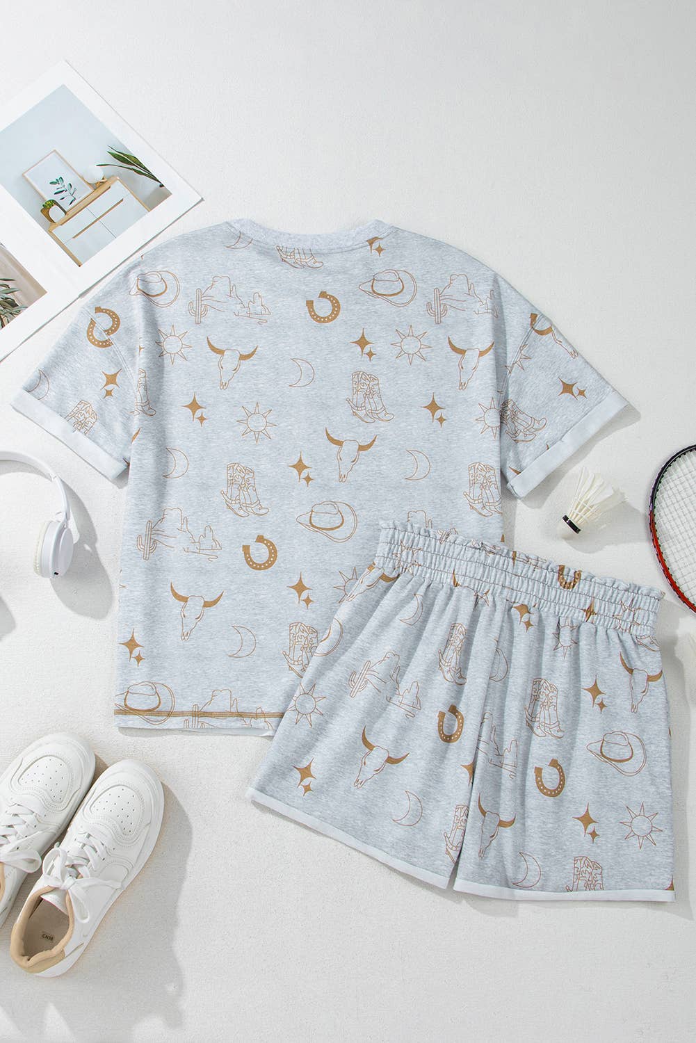 Western Print Lounge Set