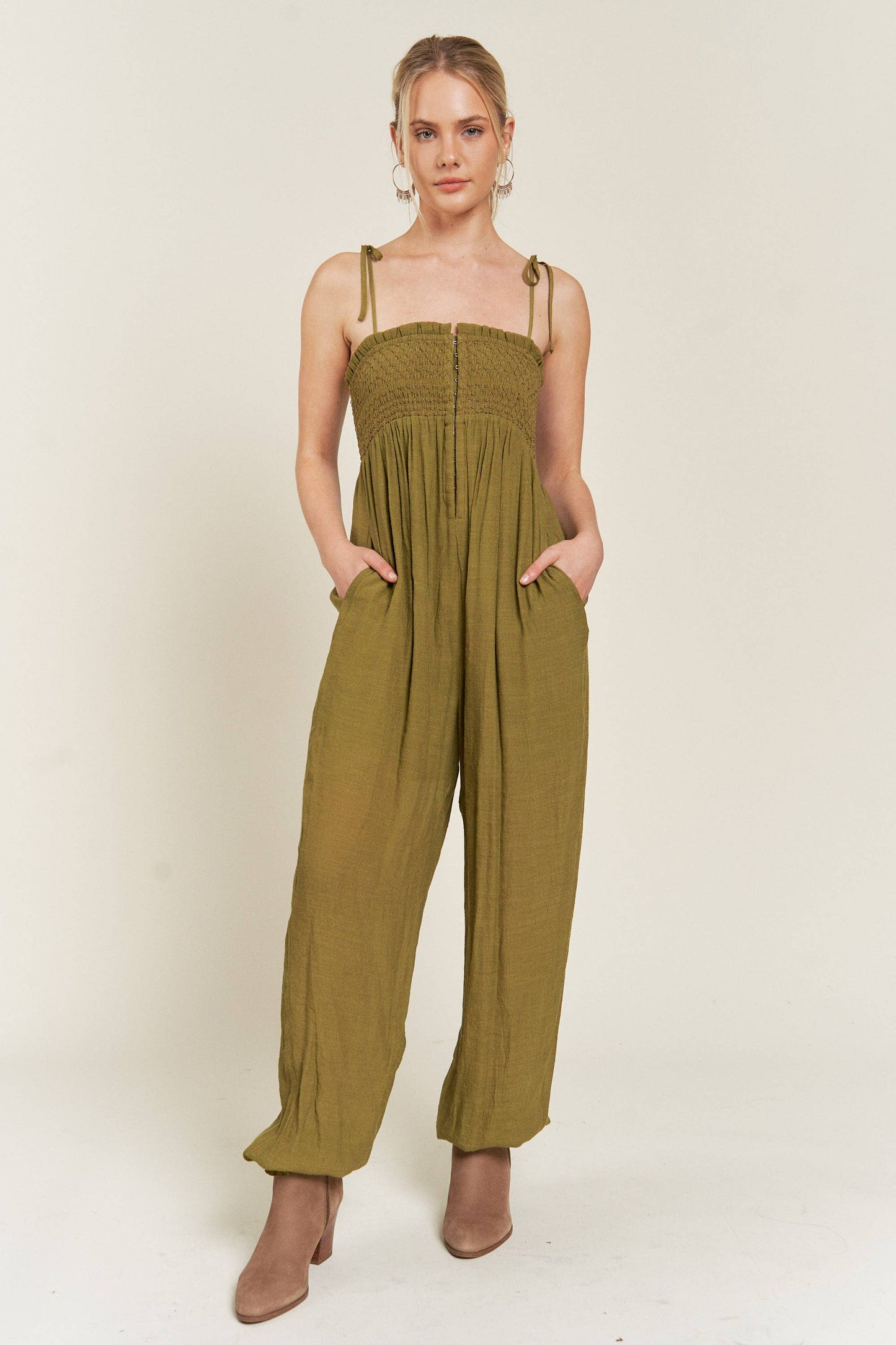 The Vivian Jumpsuit - Kiwi