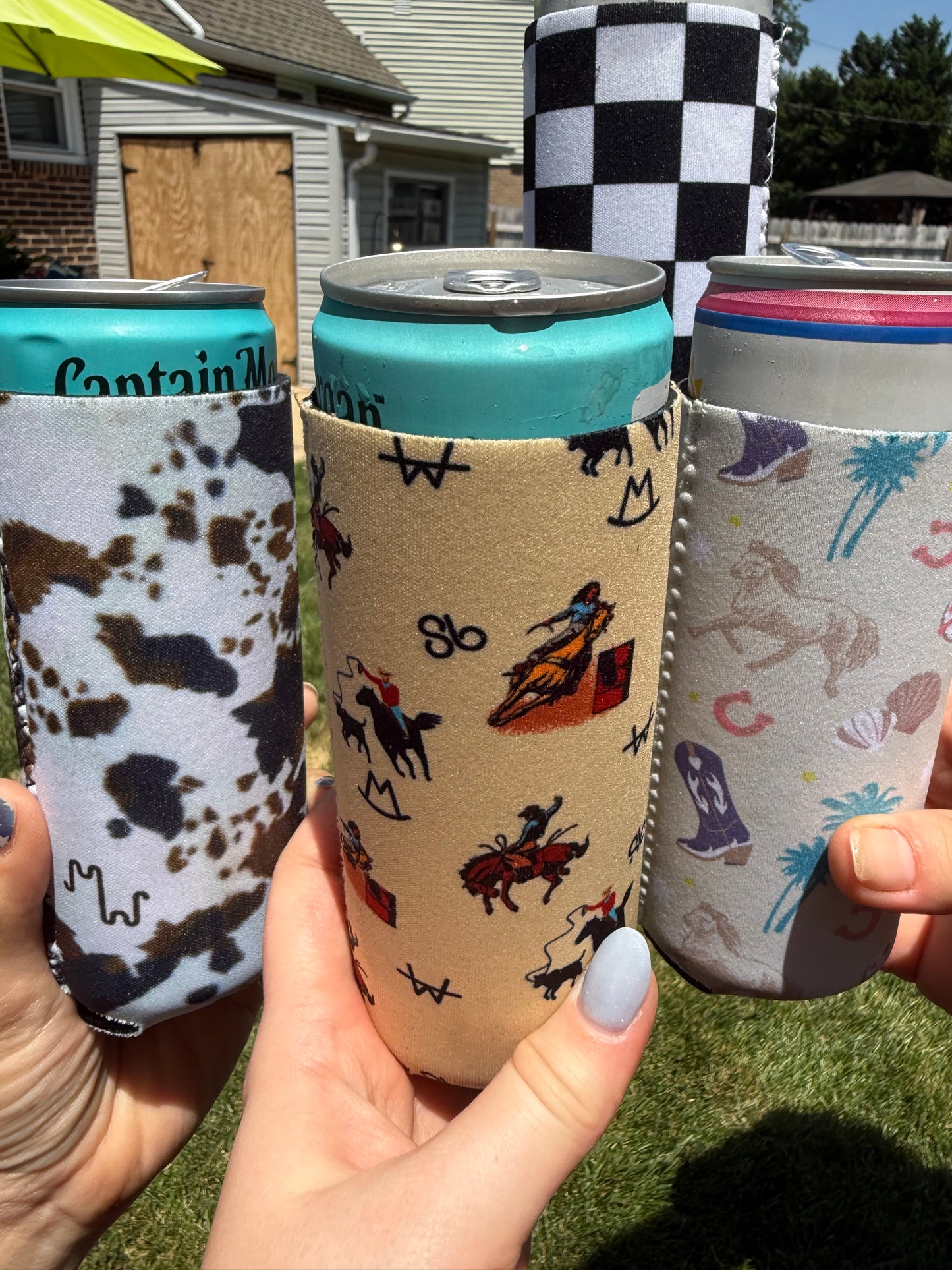 Vintage Cowboy Tall Coozie (2-Pack)