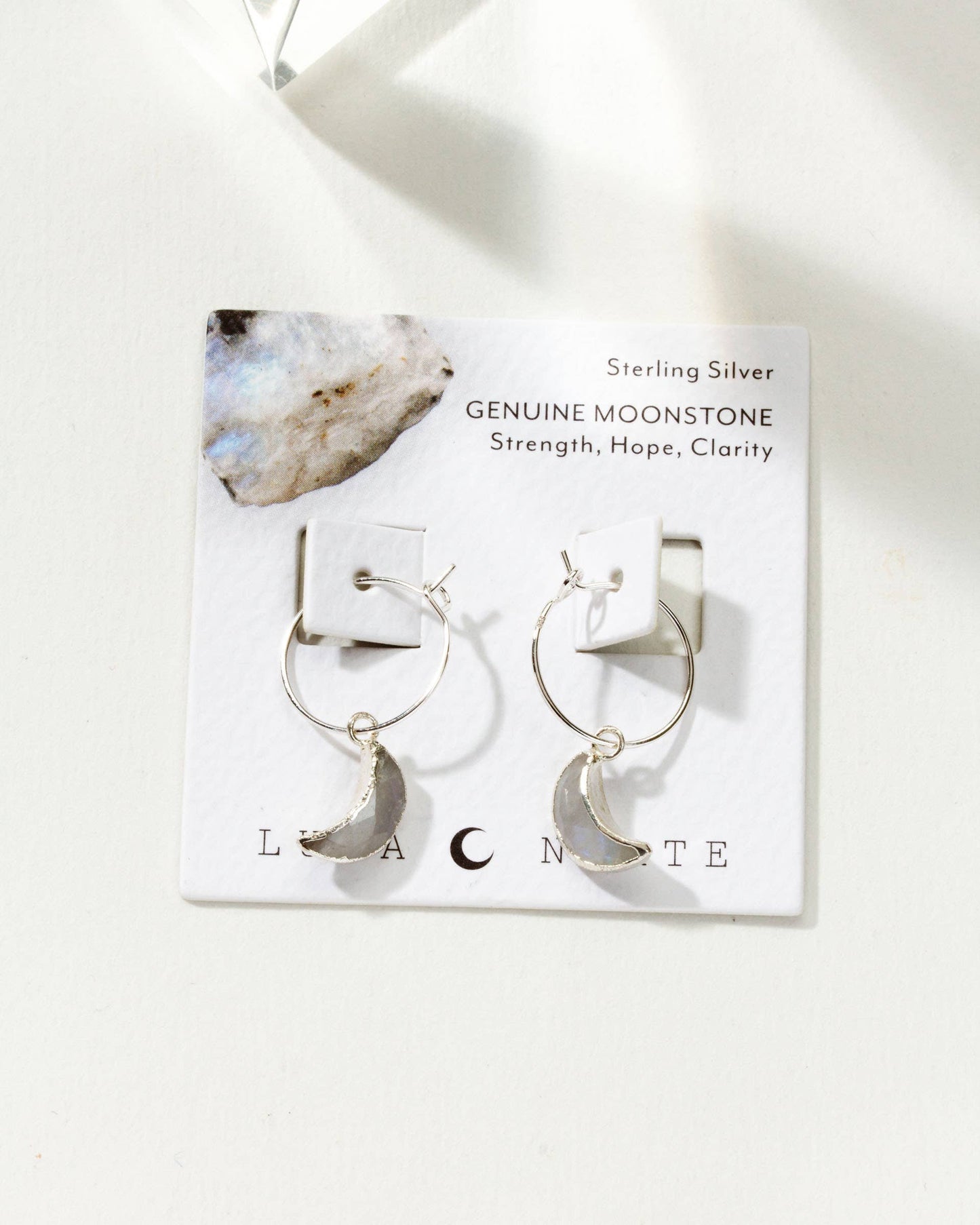Silver Night Sky Hoop Earring