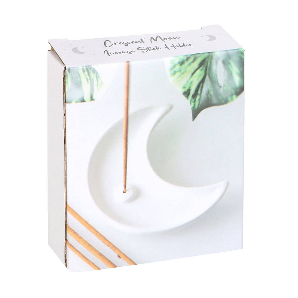 Crescent Moon Ceramic Incense Stick Holder