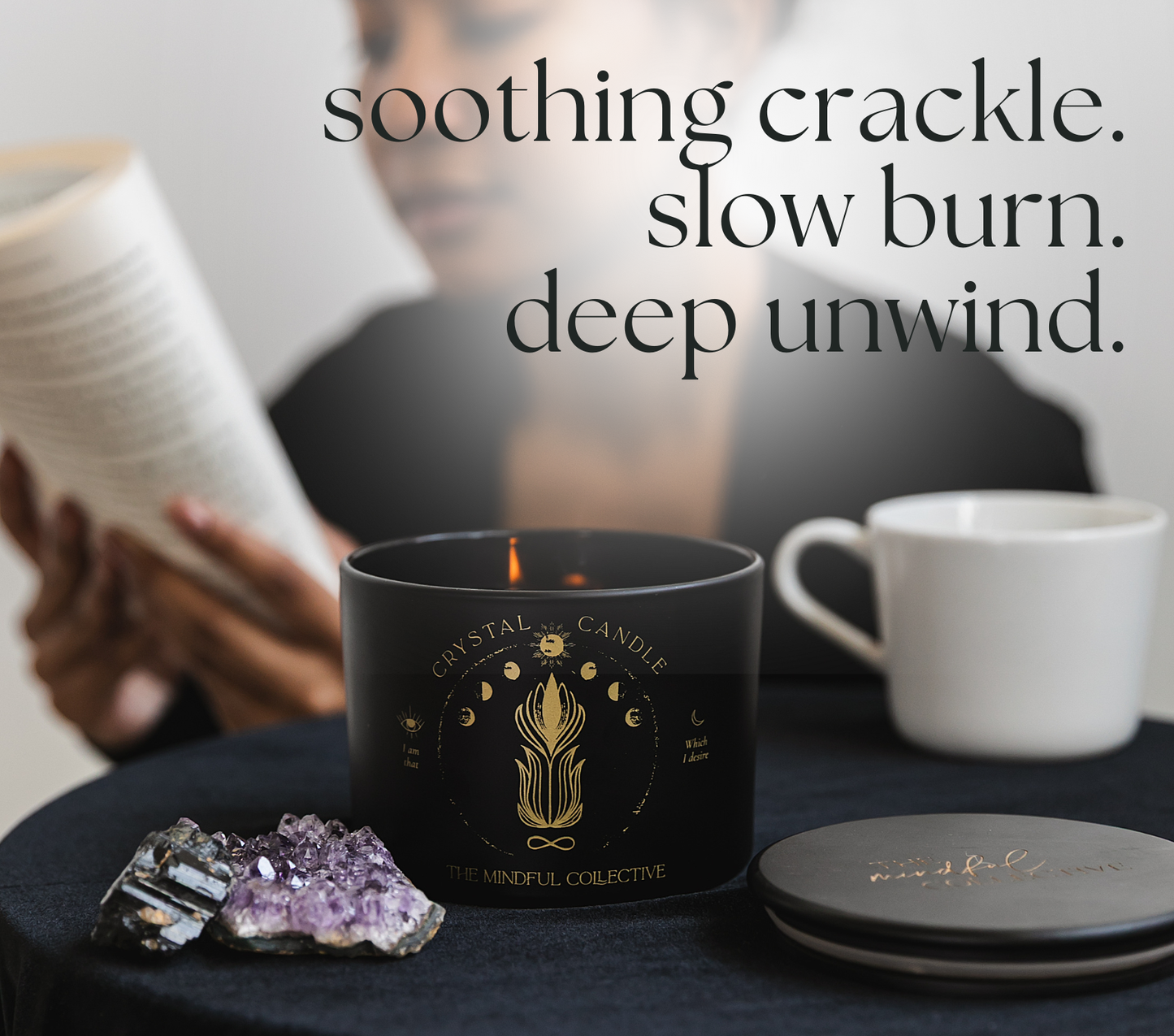 Intuition & Serenity Black Candle