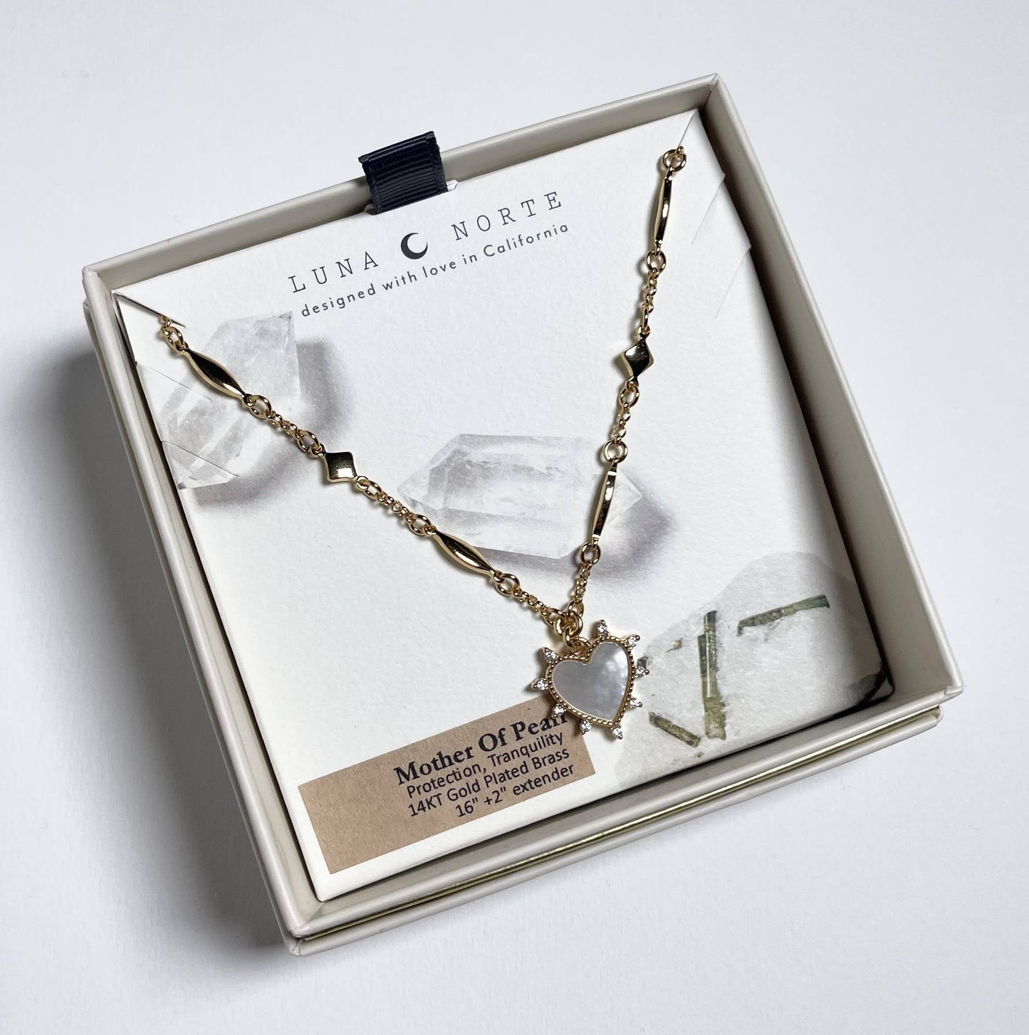 Gilded Heart Charm Necklace