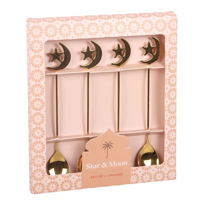 Star & Moon Teaspoons (Set of 4)