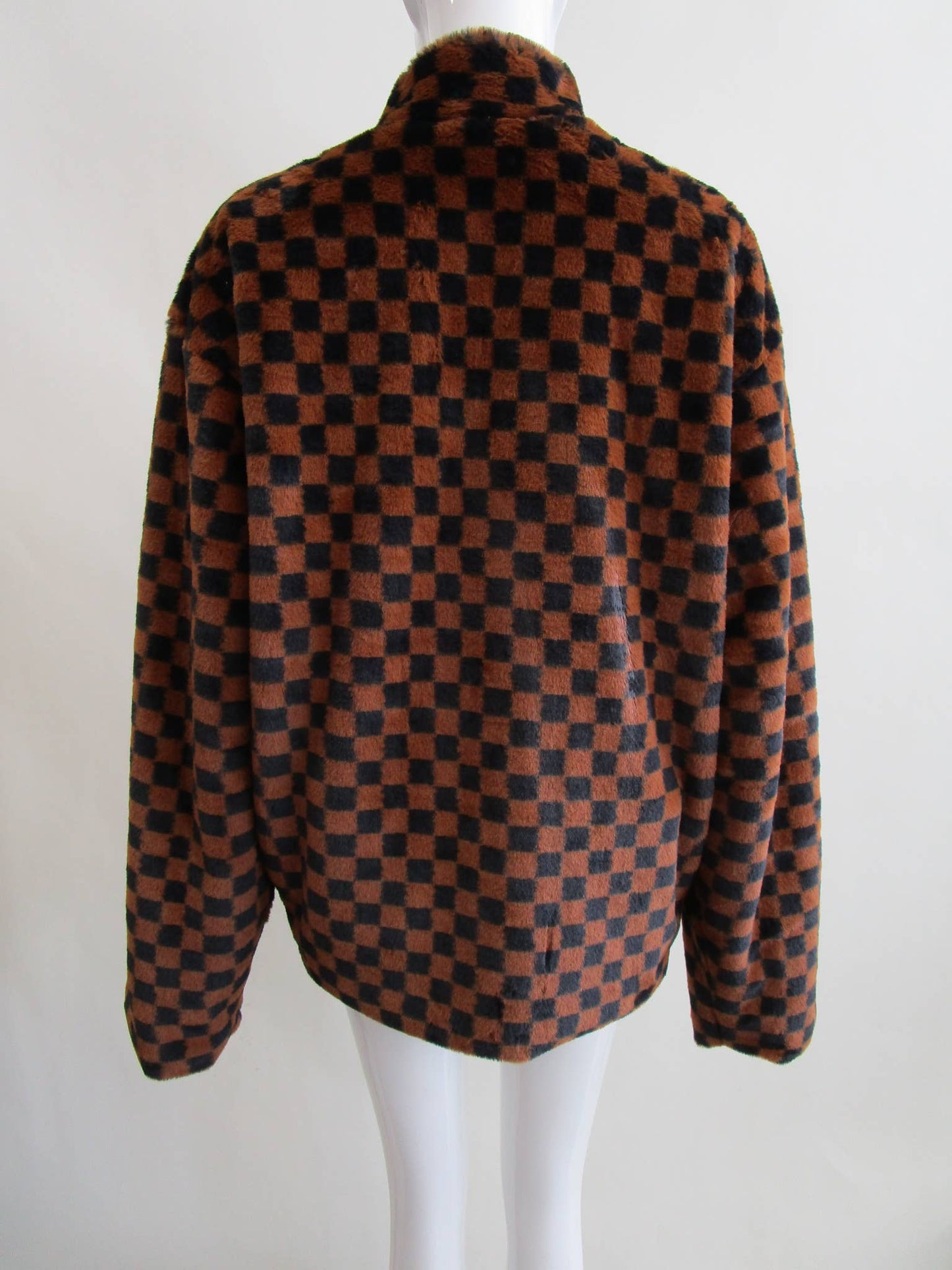 Fuzzy Checkerboard Jacket