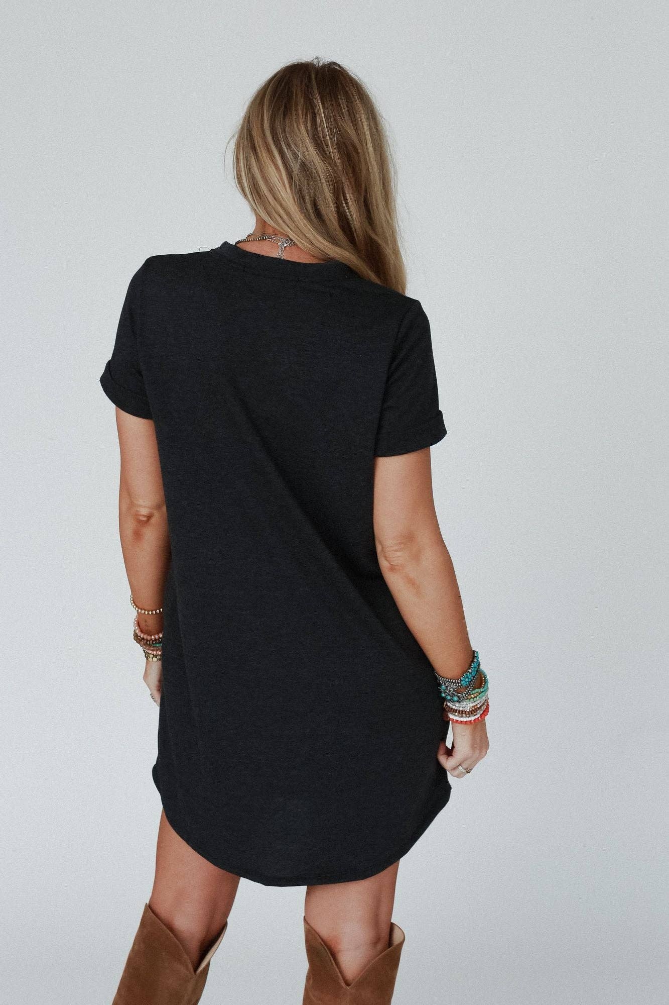 On The Daily Pocket Tee Dress - November Moon