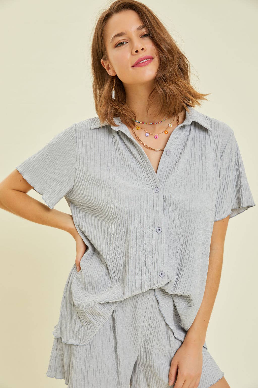 The Maeve Plisse Set
