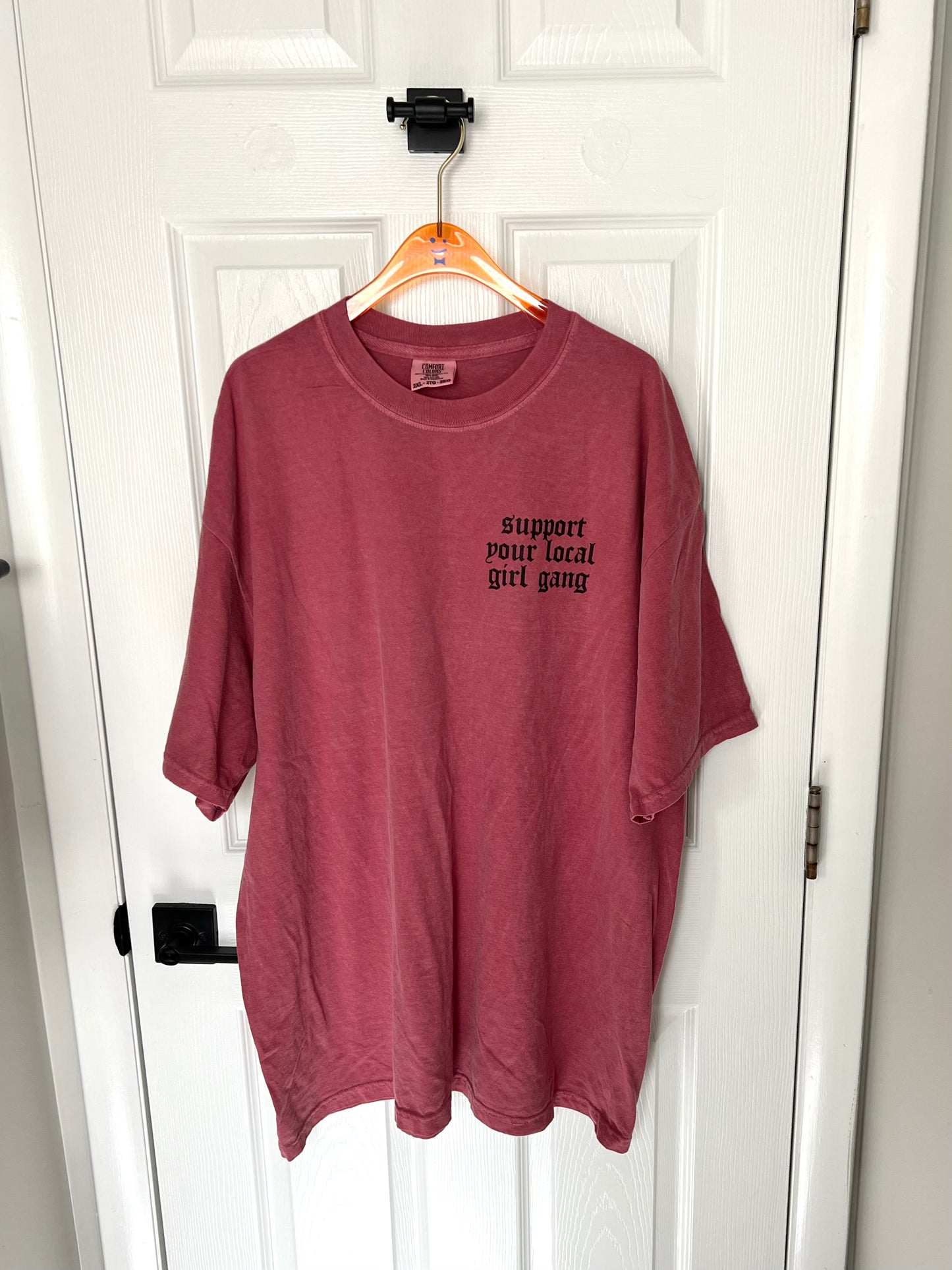 Support Your Local Girl Gang Tee - Crimson
