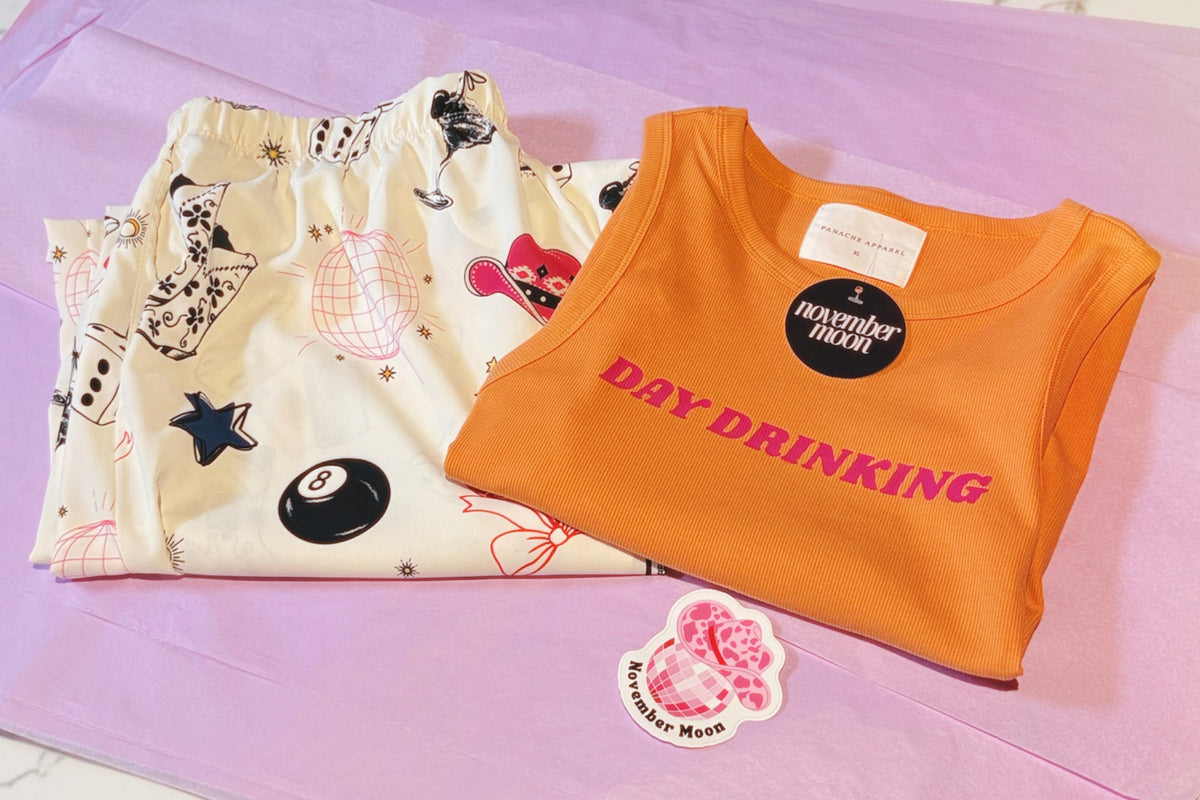 Orange Day Drinking Tank Top