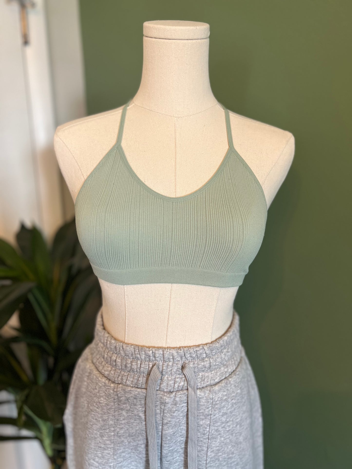 Tattoo Bralette - Sage