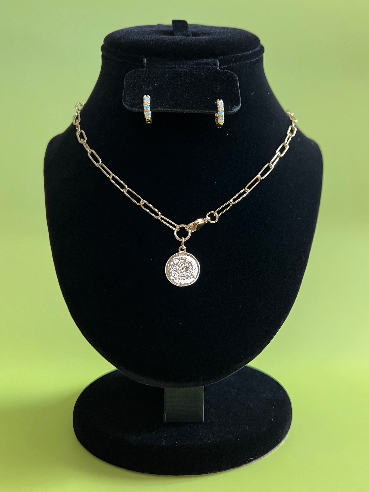 Lora Coin Necklace - November Moon