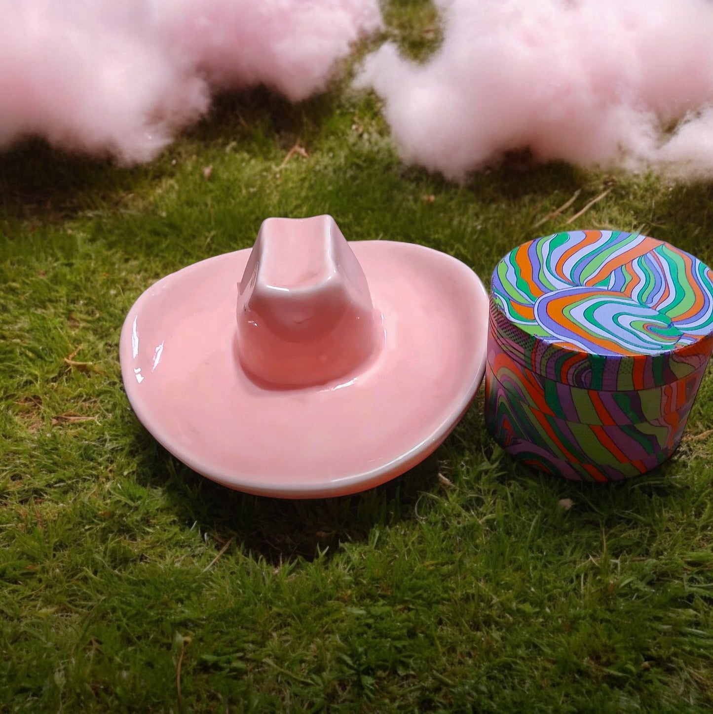 Cowboy Hat Ashtray & Trinket Tray - Pink