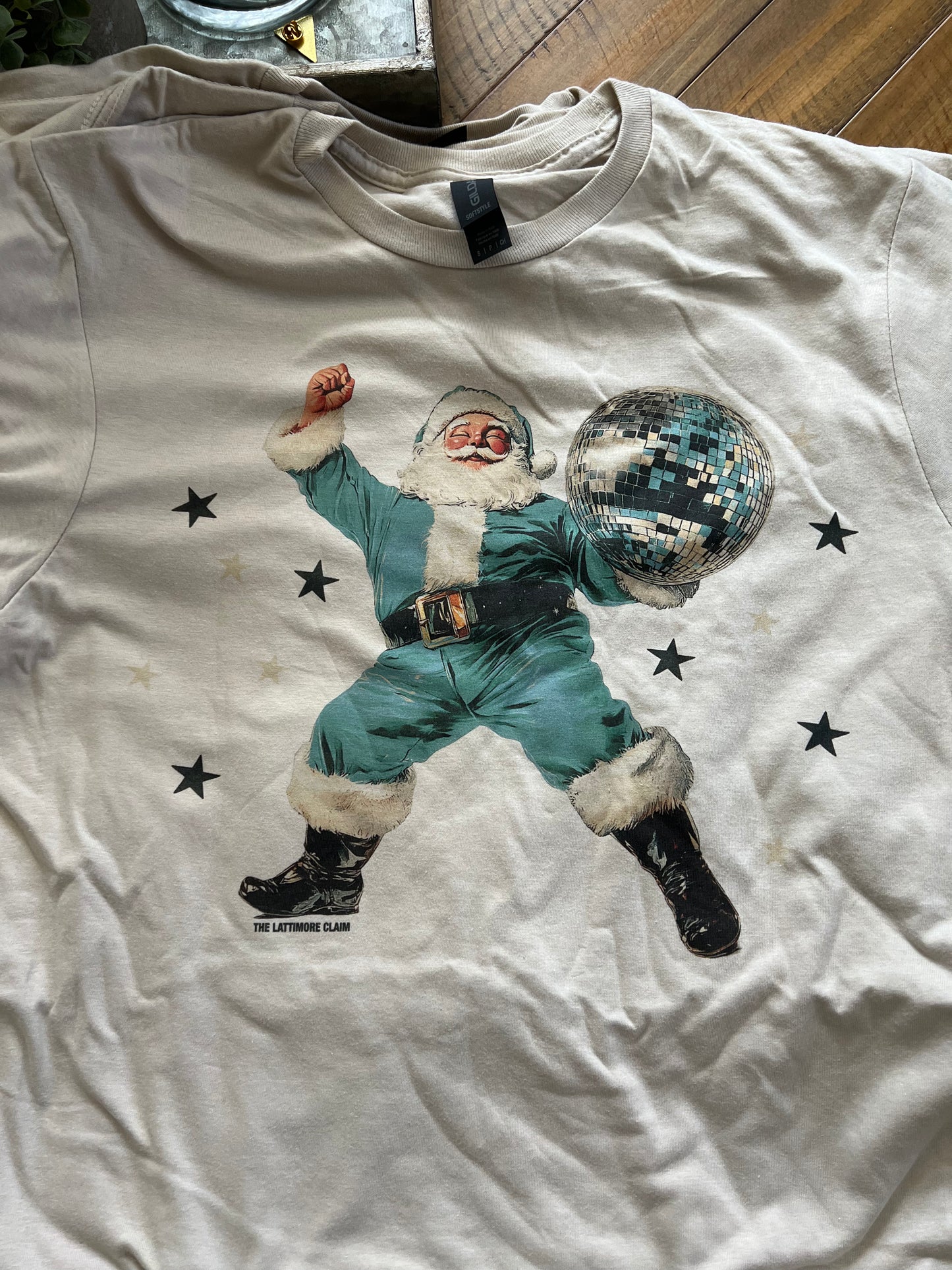 Disco Dancing Santa Tee