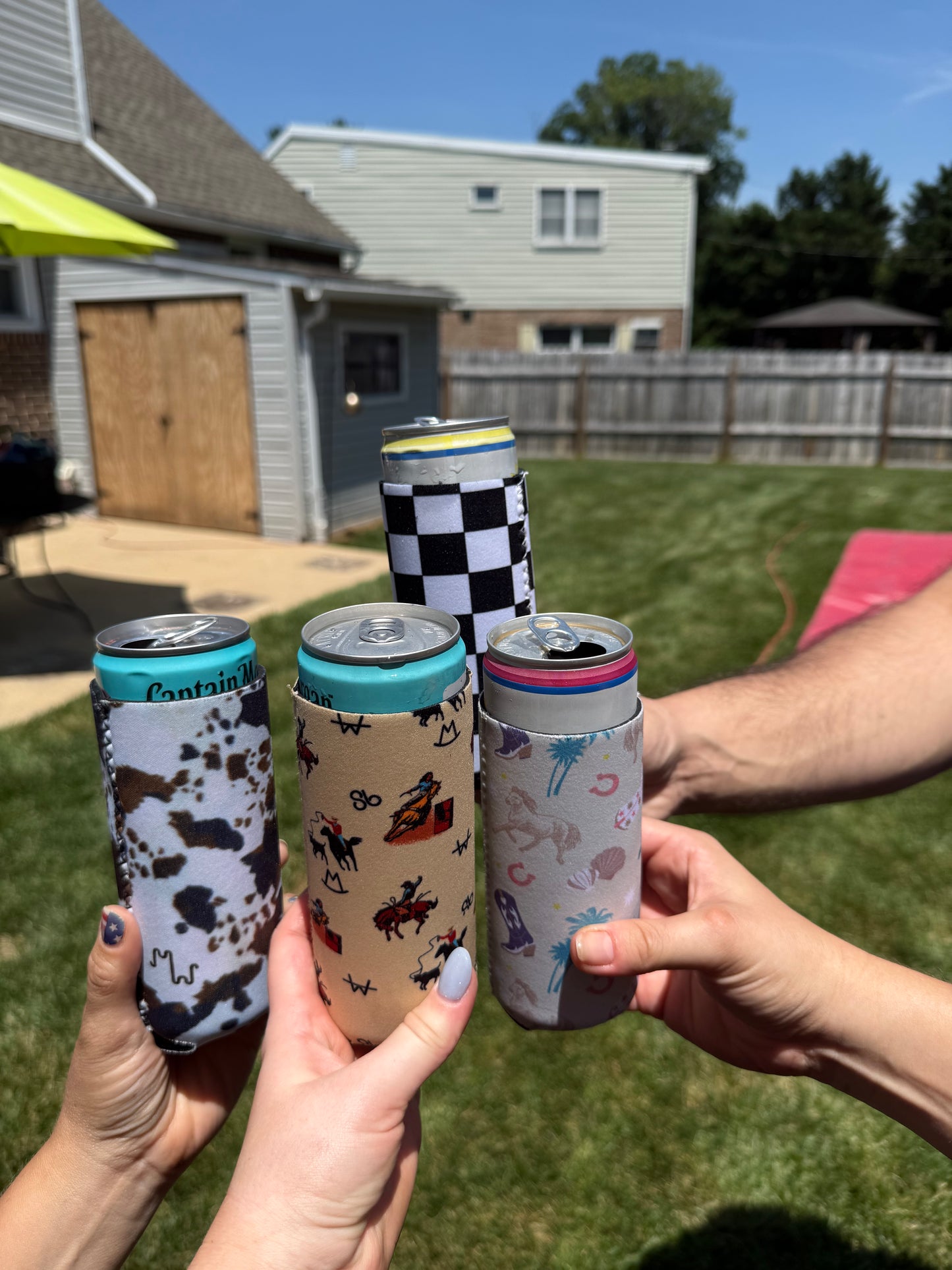 Vintage Cowboy Tall Coozie (2-Pack)