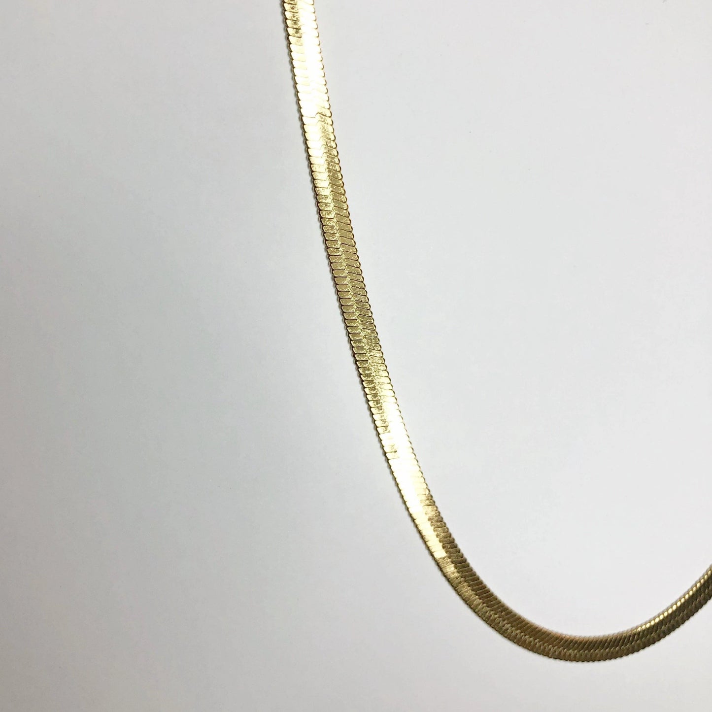 Snake Herringbone Chain Necklace