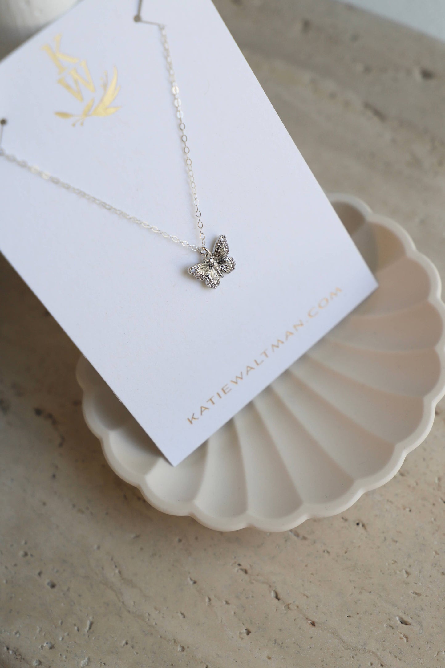 Butterfly Necklace - Silver