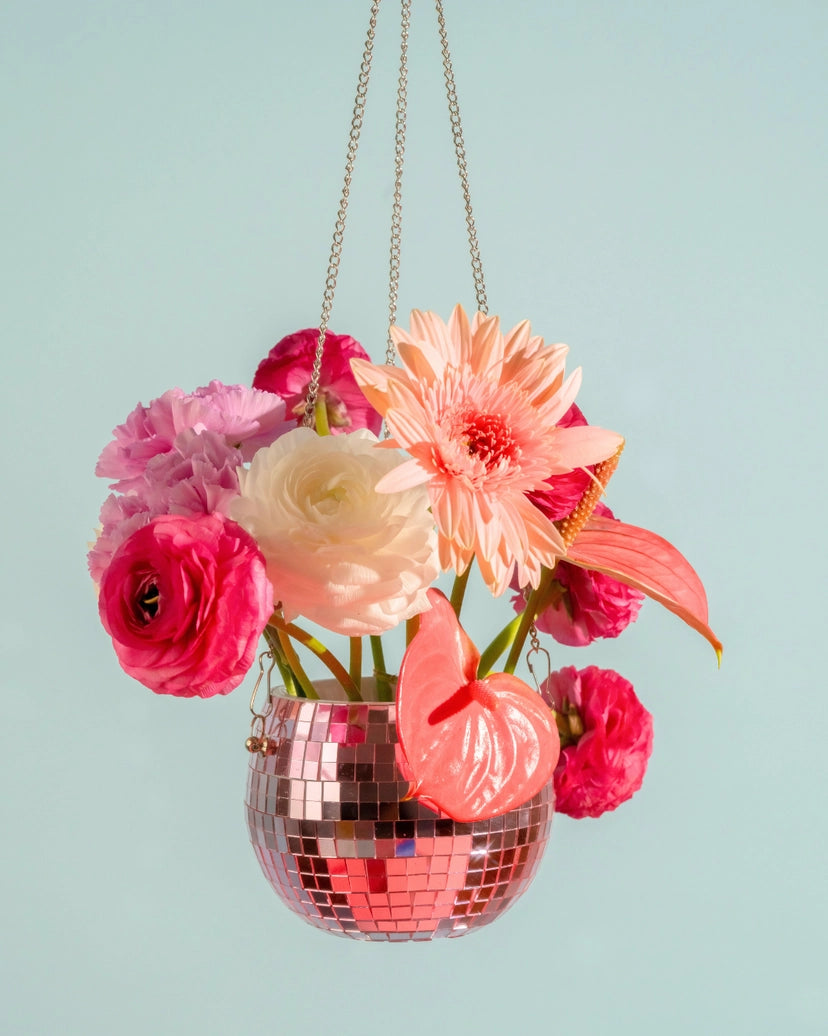 Disco Ball Planter - November Moon
