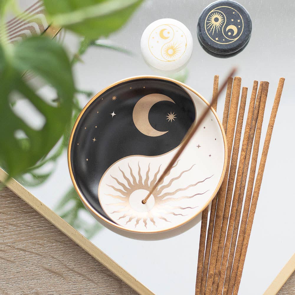 Yin Yang Ceramic Incense Stick Holder