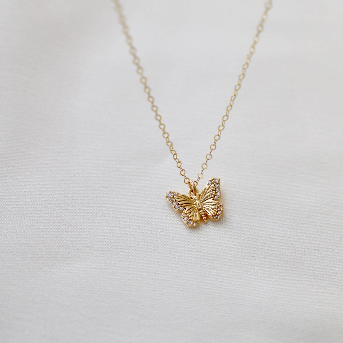 Butterfly Necklace - Gold