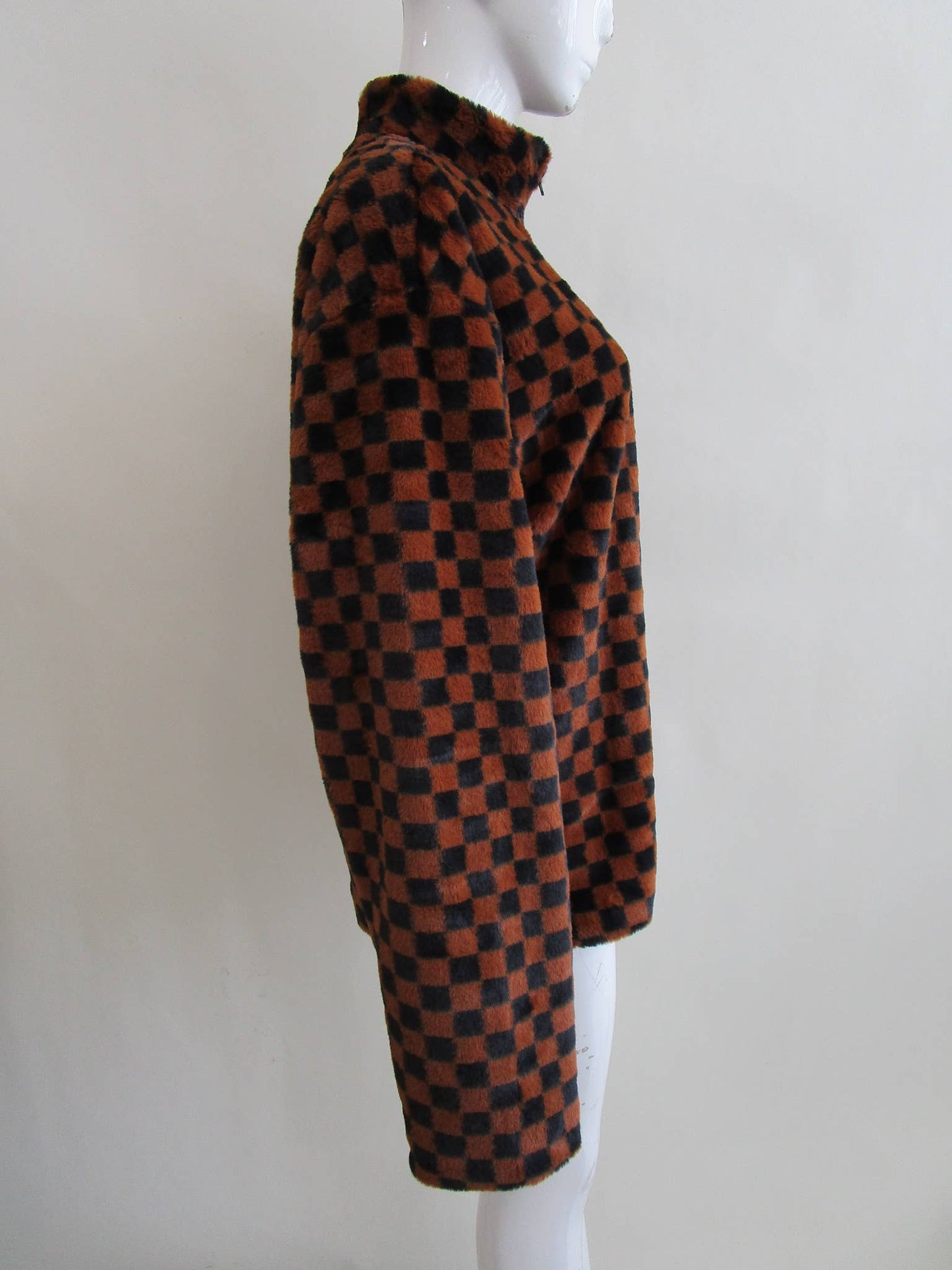 Fuzzy Checkerboard Jacket