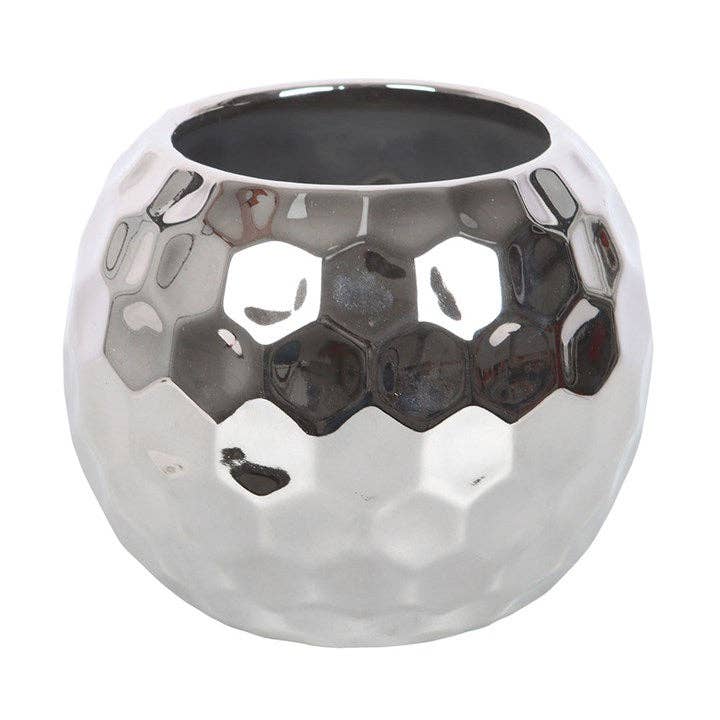 Ceramic Disco Ball Plant Pot