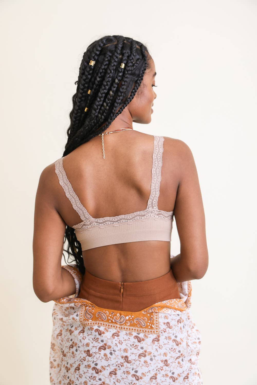 Romantic Lace Trim Padded Bralette