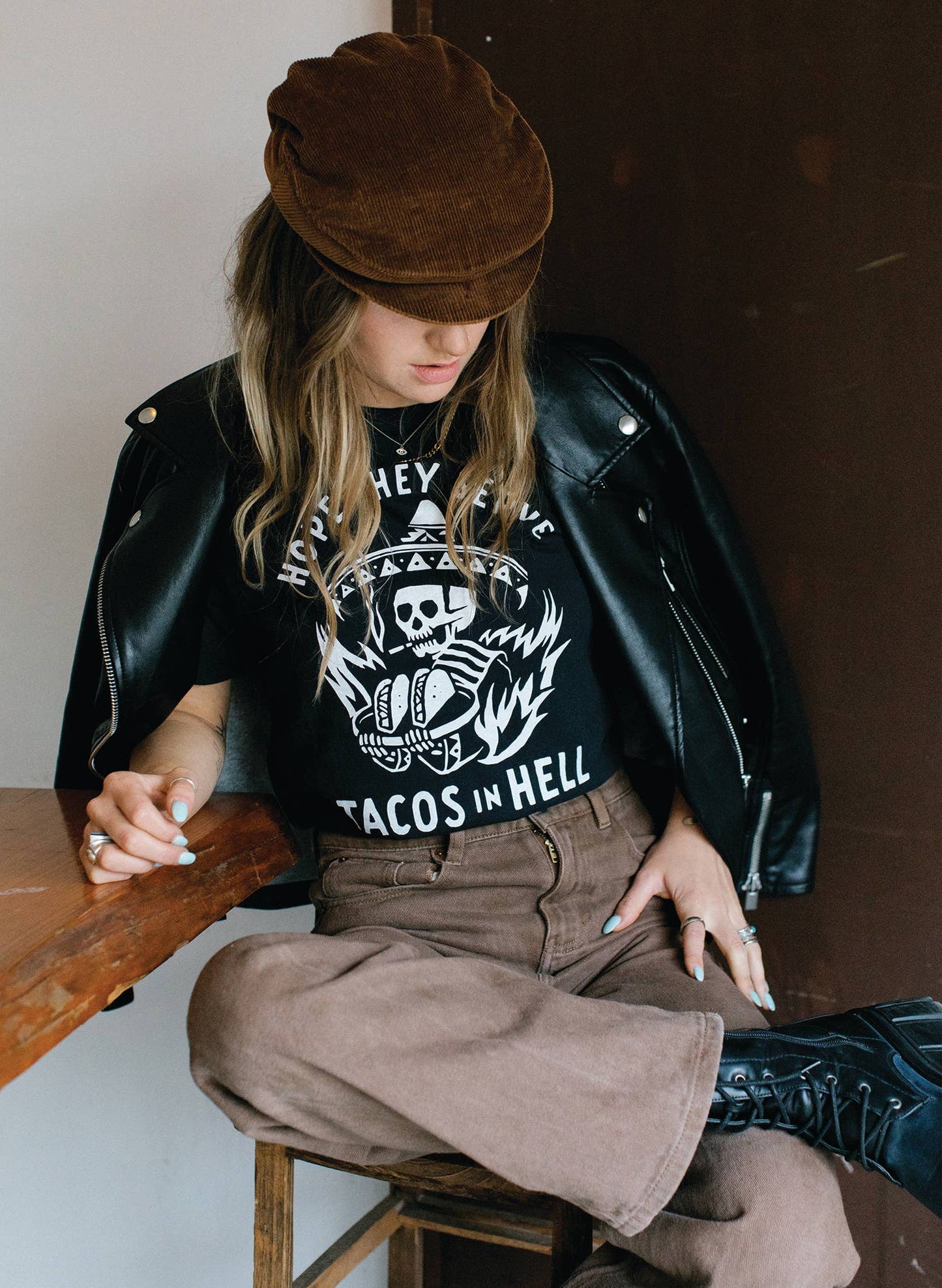 Hope They Serve Tacos In Hell Tee - Unisex - November Moon