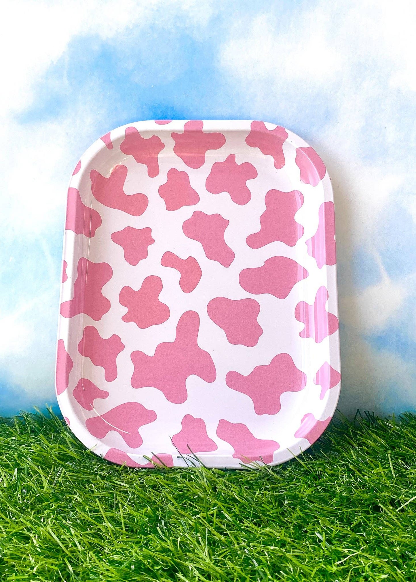 Mini Pink Cow Rolling & Trinket Tray - November Moon