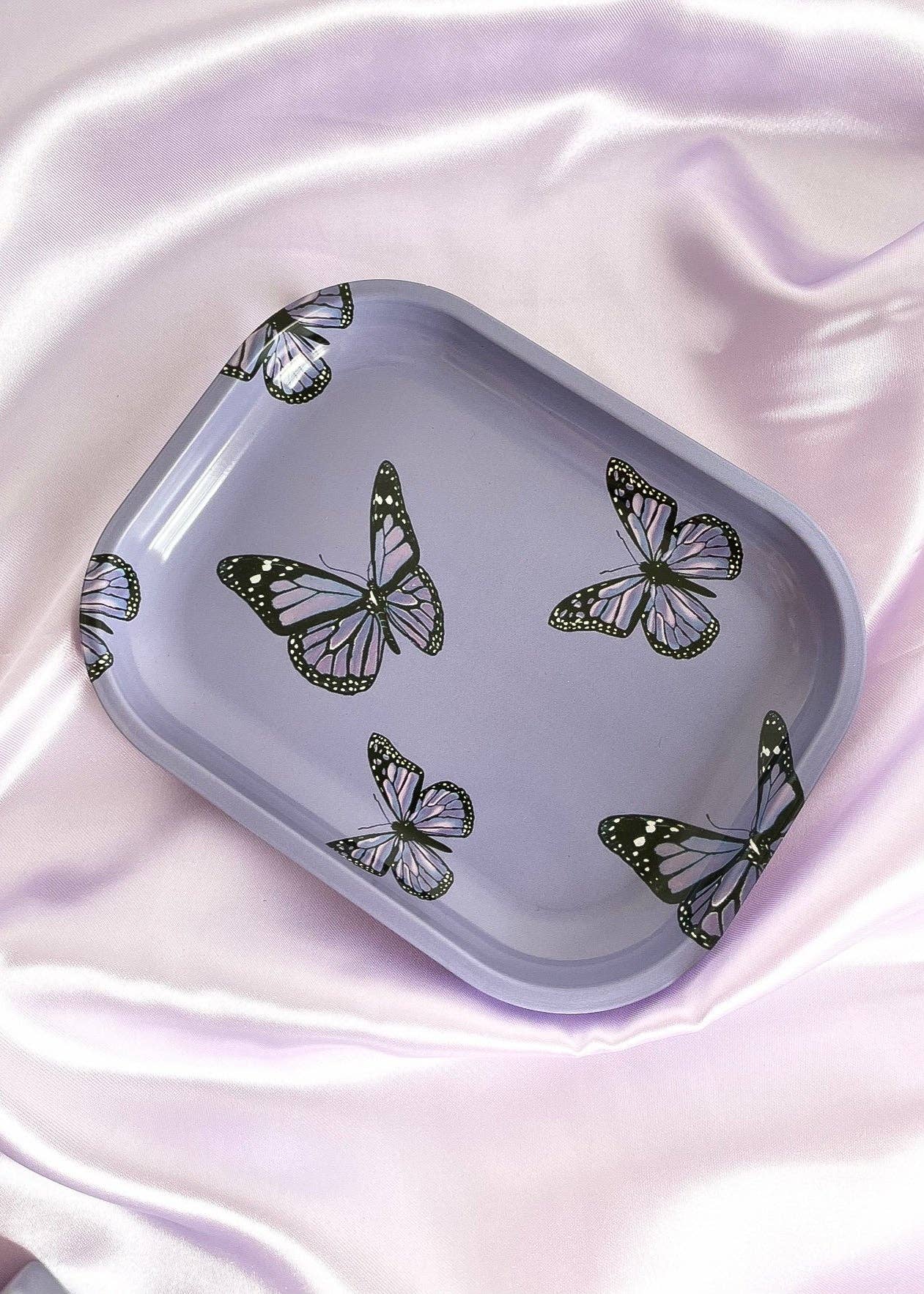 Mini Butterfly Rolling & Trinket Tray - November Moon
