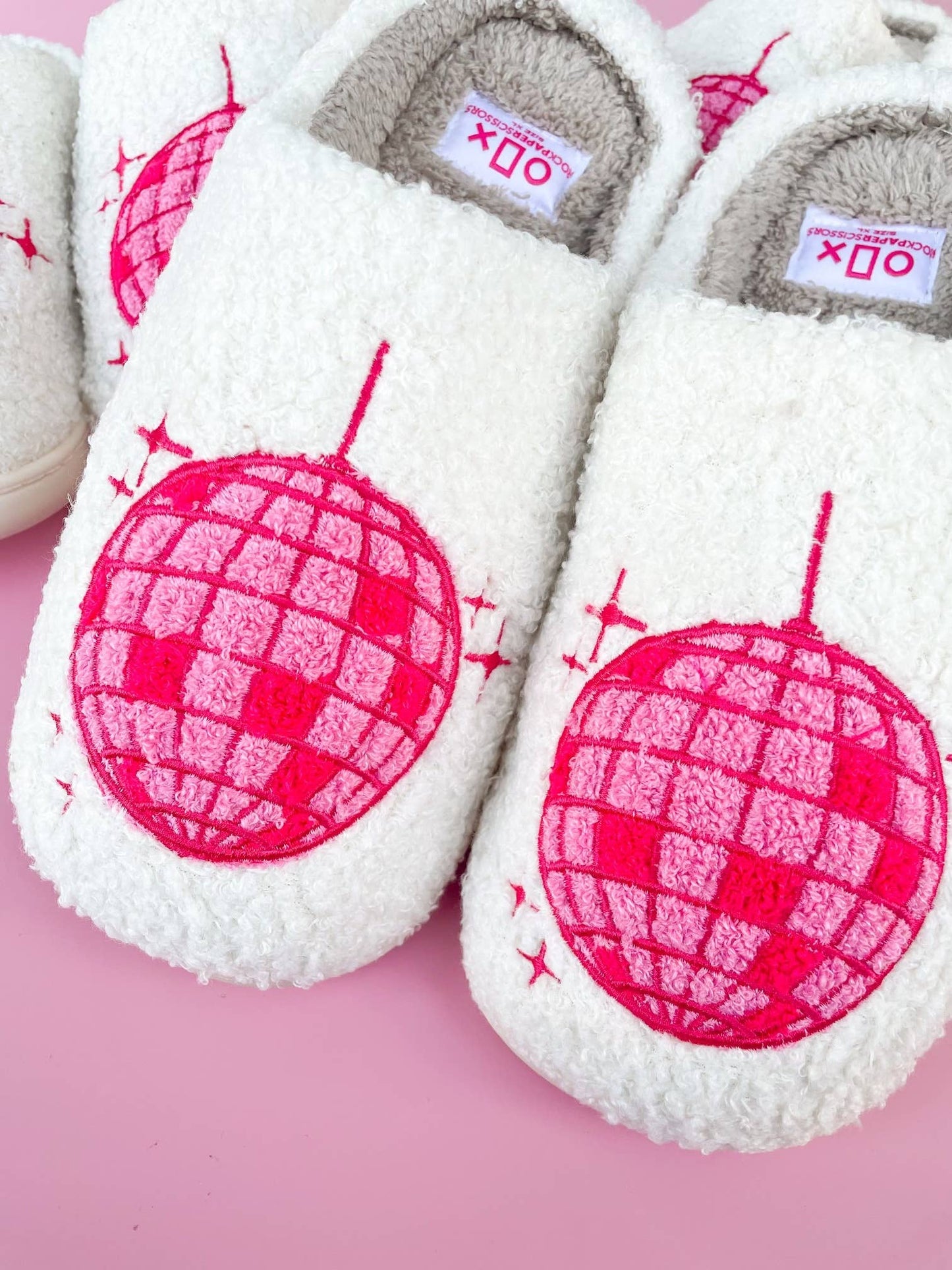 Pink Disco Ball Slippers - November Moon