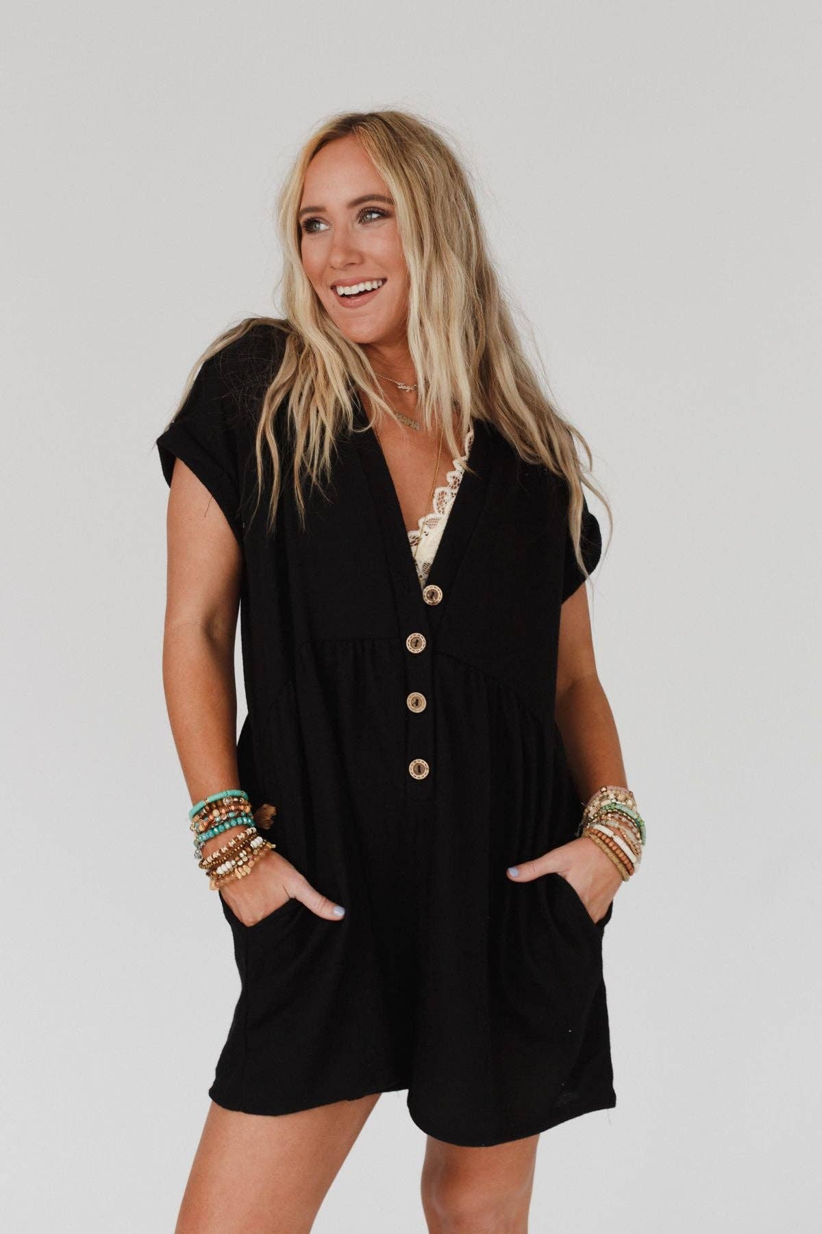 Relaxed Boho Romper - November Moon  