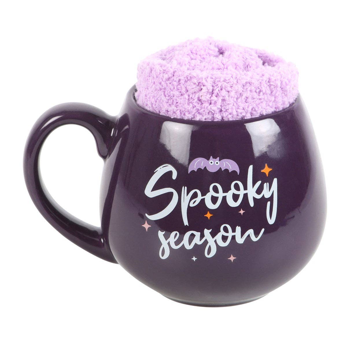 Spooky Season Mug and Fuzzy Socks Set