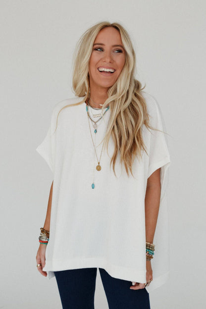 Moon Glow Texture Knit Top