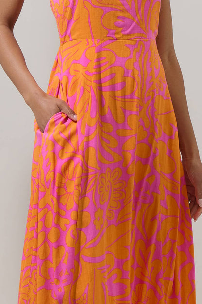 Kaci Floral Smocked Maxi Dress