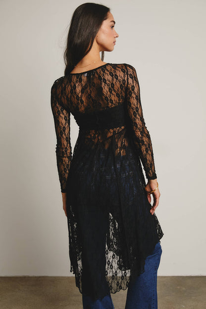 Sheer Lace Layering Dress