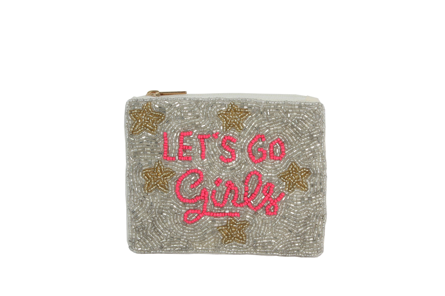 Lets Go Girls Beaded Coin Purse