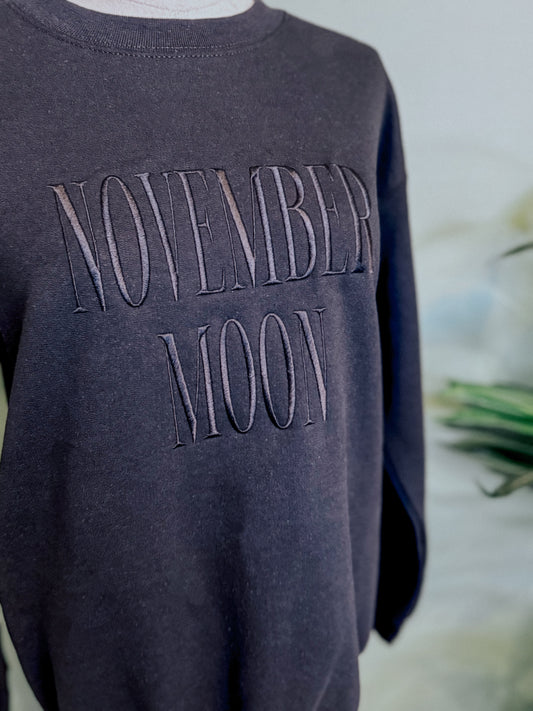 November Moon Crewneck Sweatshirt