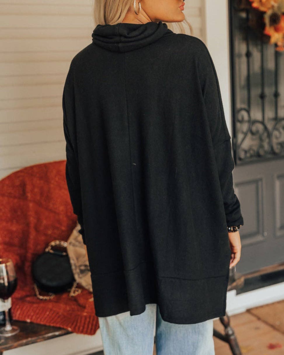 Cowl Neck Tunic Top