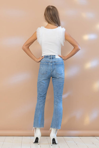 Tulle Ruffle Sleeve Bodysuit - November Moon  