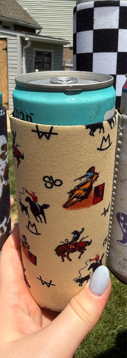Vintage Cowboy Tall Coozie (2-Pack)