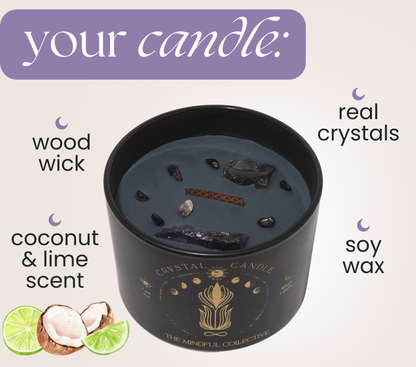 Intuition & Serenity Black Candle