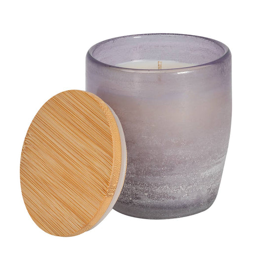 Lavender Vanilla Sea Glass Candle