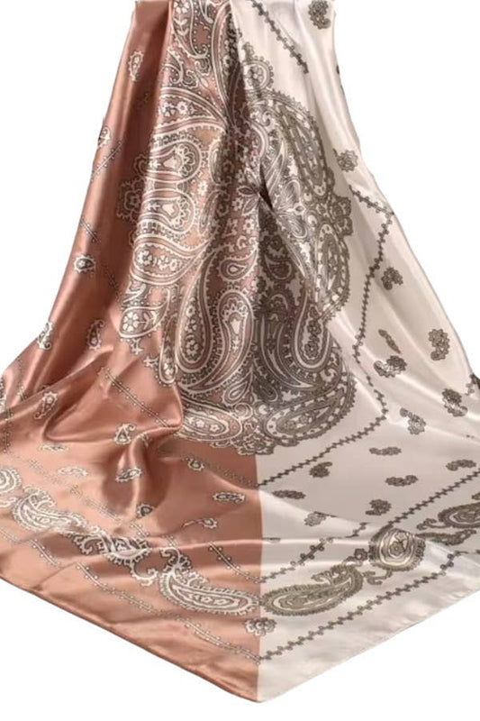 Tan and Beige Head Scarf