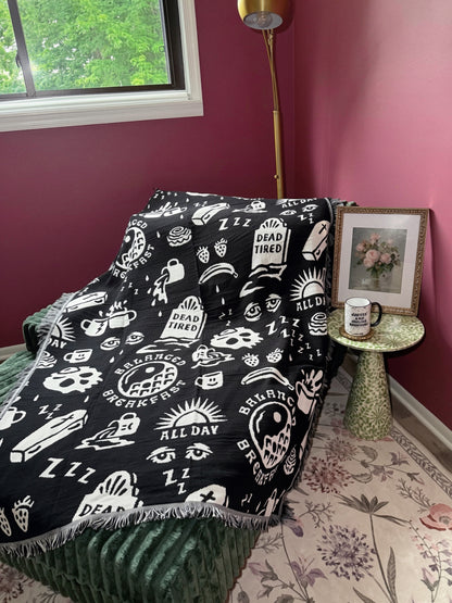 Dead Tired Knit Blanket