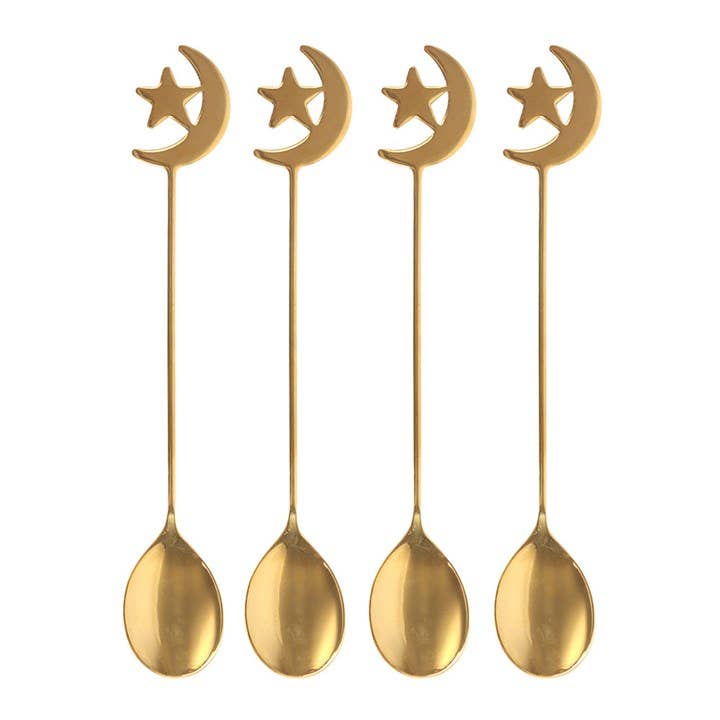 Star & Moon Teaspoons (Set of 4)